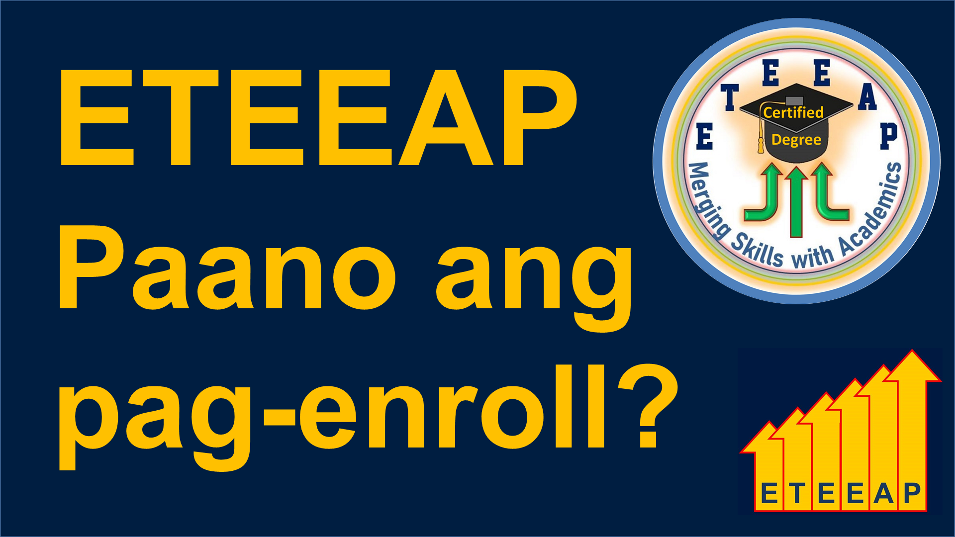 Paano Mag-enroll sa ETEEAP?